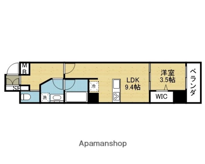 ICUBE森ノ宮(アイキューブもりのみや)の間取り