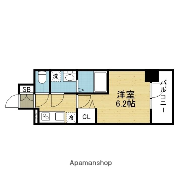エスリードザ・カレント大阪の間取り