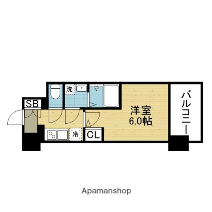 大阪府大阪市生野区中川西1丁目の賃貸マンションの間取り