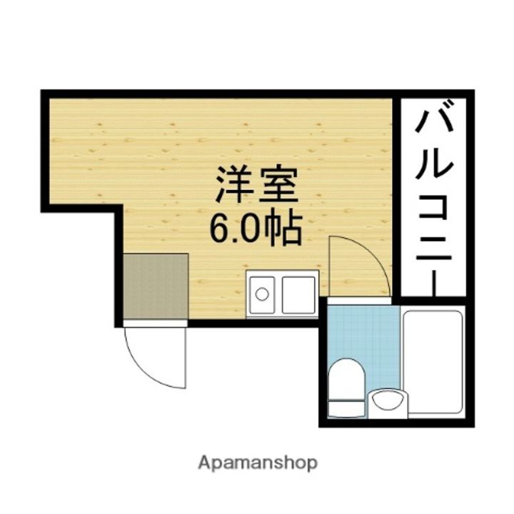 大阪府大阪市生野区鶴橋2丁目の賃貸マンション301の間取り
