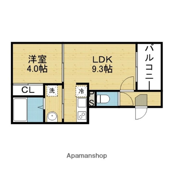 LEGARE桃谷の間取り