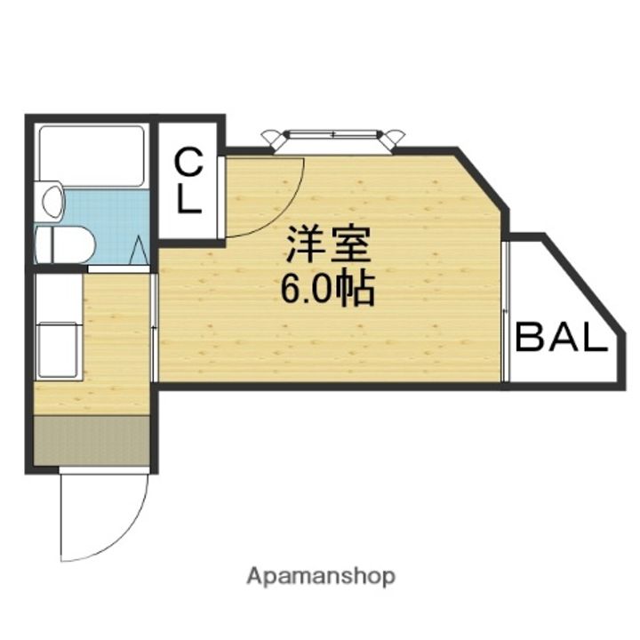 パークサイドフジⅡ5-Cの間取り