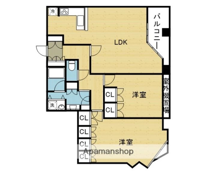 夕陽丘イクスの間取り