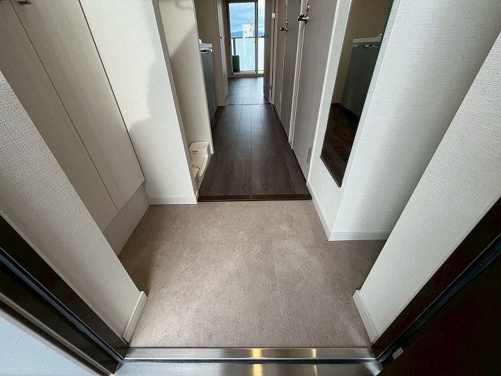 プレサンス深江橋ラヴィゲートの玄関