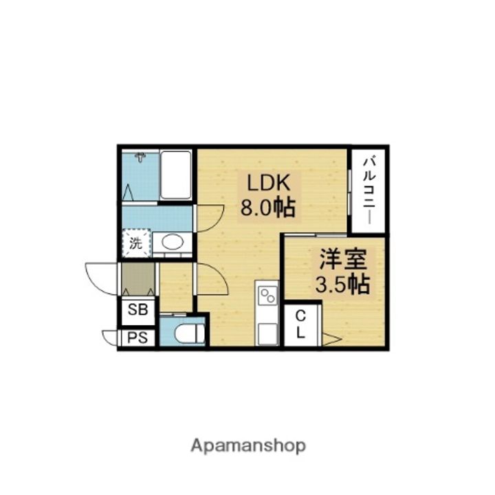 H−MAISON鶴橋Ⅱの間取り