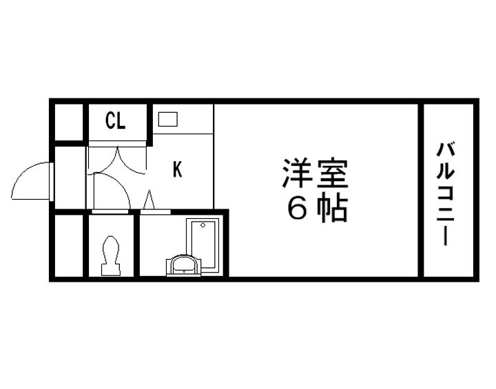 大阪府大阪市中央区農人橋3丁目の賃貸マンション1205の間取り