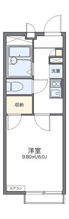 レオパレスフローラの間取り