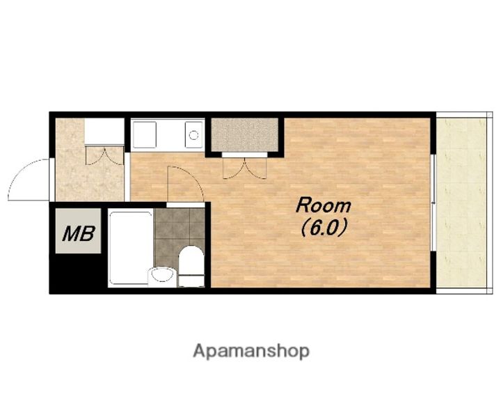 朝日プラザ天王寺パサージュ706の間取り