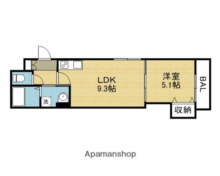 ラモーナ巽北Ⅱの間取り