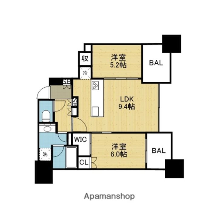 シティタワー大阪本町2006の間取り