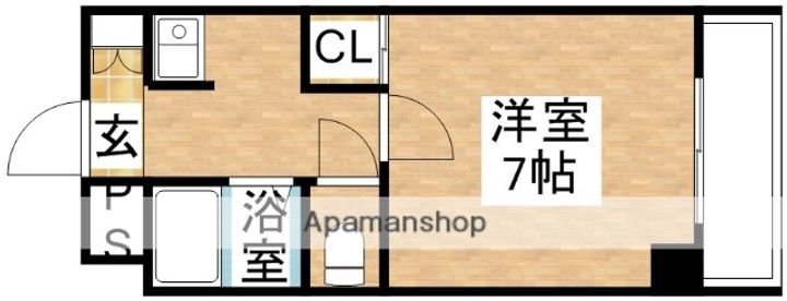 大阪府大阪市東淀川区東中島2丁目の賃貸マンションの間取り