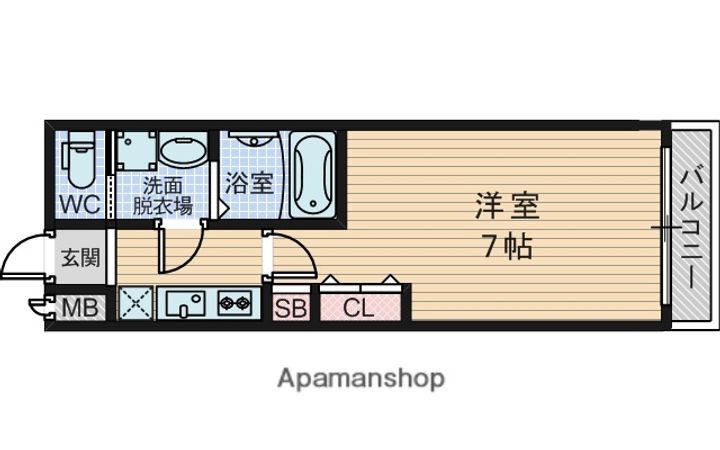インザグレイス新大阪ソレアードの間取り