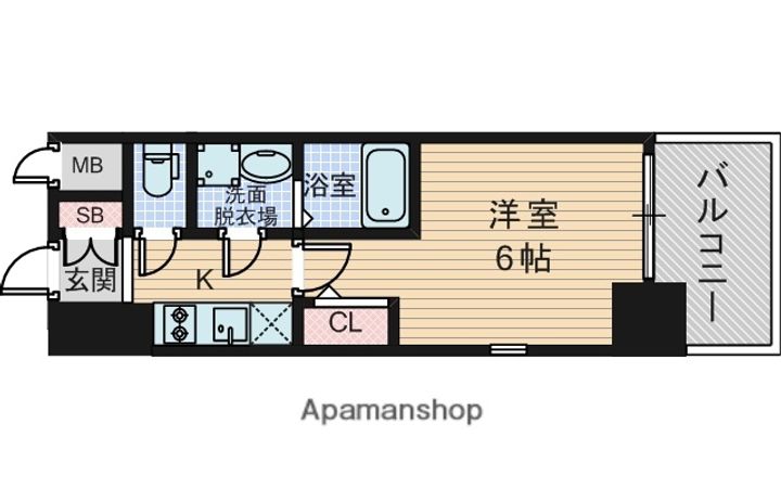 エスリード新大阪ザ・プレミアWESTの間取り