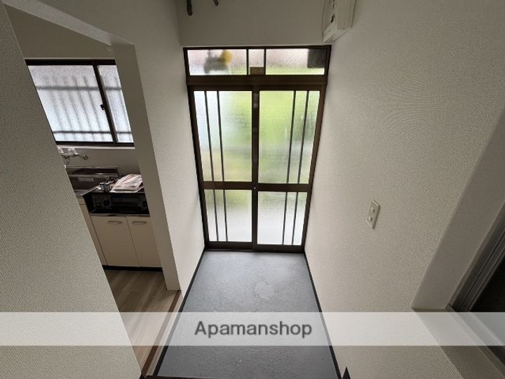 クレスト下新庄駅前の玄関