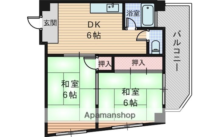 山ノ上ハイツの間取り