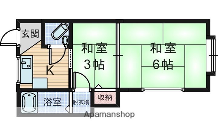 香住荘の間取り