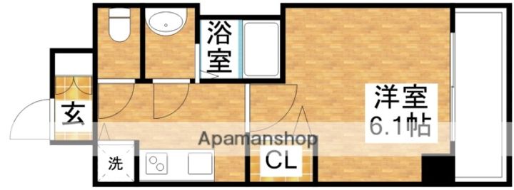 大阪府大阪市東淀川区東中島4丁目の賃貸マンションの間取り