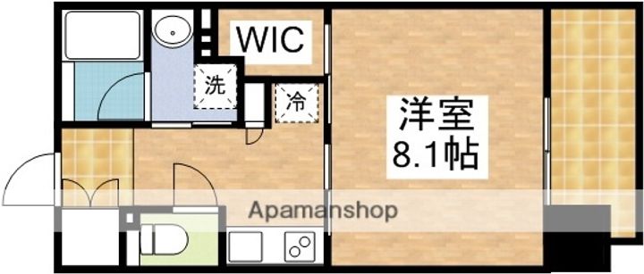 大阪府吹田市江坂町1丁目の賃貸マンションの間取り