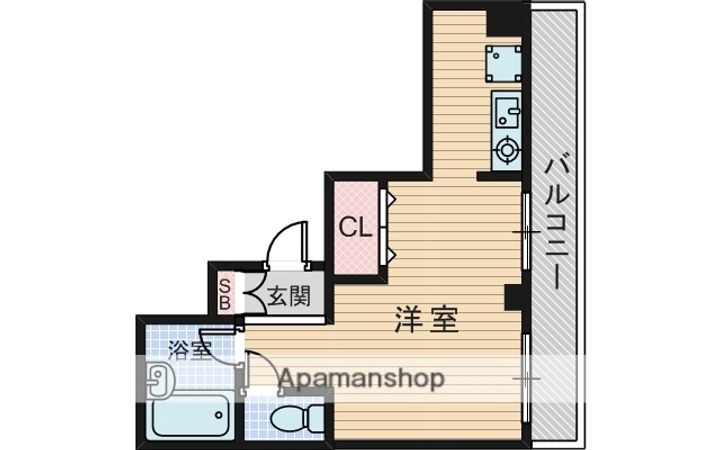大阪府大阪市淀川区西中島4丁目の賃貸マンションの間取り
