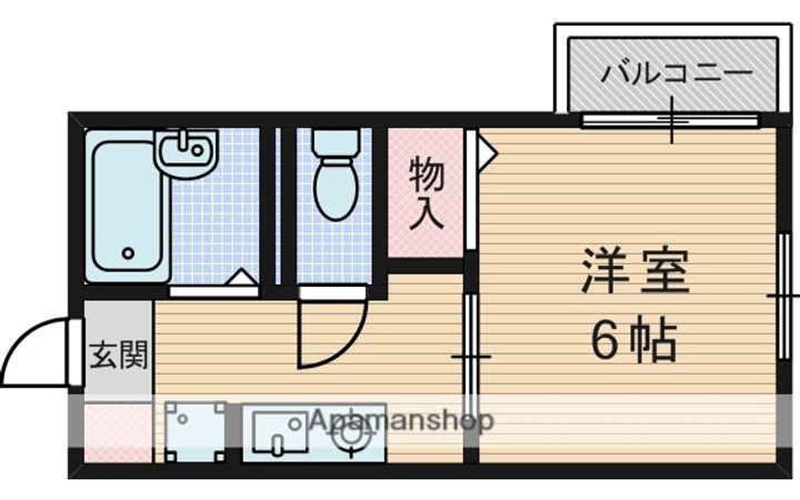 大阪府大阪市東淀川区豊新1丁目の賃貸アパートの間取り