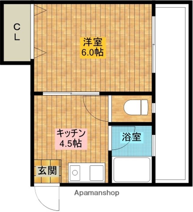 大阪府大阪市東淀川区豊新1丁目の賃貸マンションの間取り
