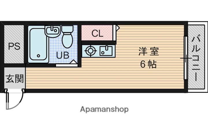大阪府大阪市東淀川区小松1丁目(マンション)の賃貸物件の間取り