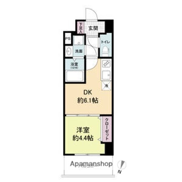 大阪府吹田市南金田2丁目の賃貸マンションの間取り