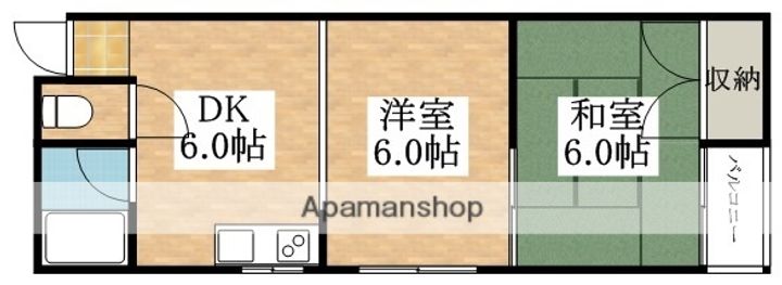 サンプラザ照ヶ丘矢田B棟の間取り