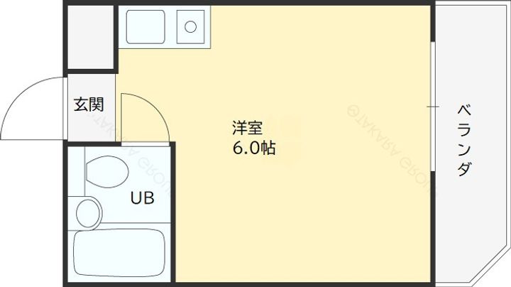 兵庫県西宮市笠屋町の賃貸マンションの間取り