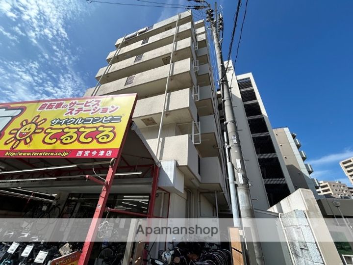 兵庫県西宮市津門川町の賃貸マンションの外観