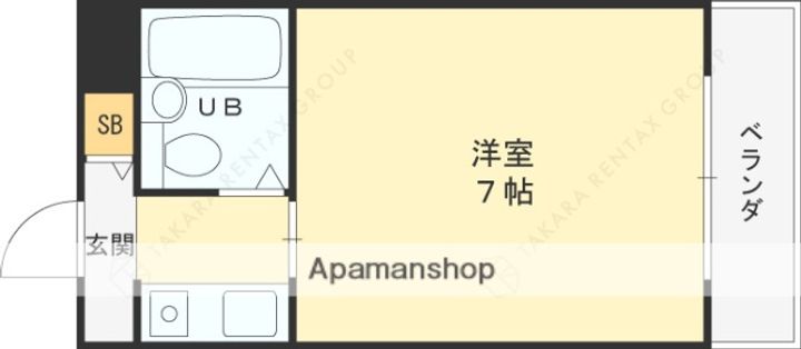兵庫県西宮市甲子園八番町の賃貸マンションの間取り