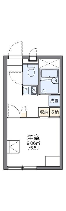 レオパレス水堂の間取り