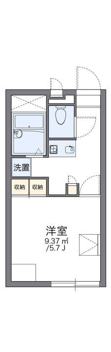 レオパレスメイク ワンの間取り