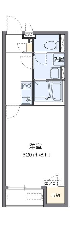 クレイノハイム ルーエの間取り