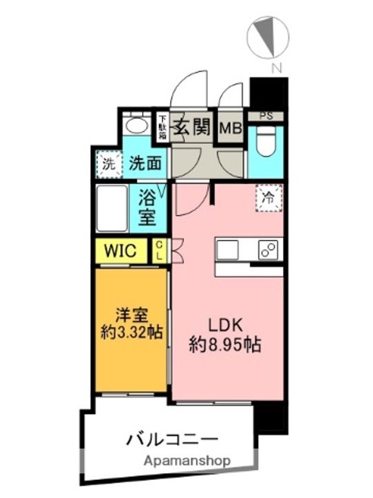 セレニテ甲子園プリエの間取り