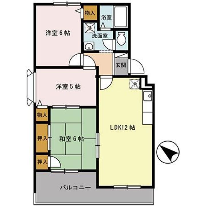 ファミール池尻の間取り