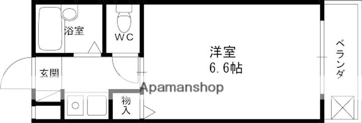 兵庫県西宮市櫨塚町の賃貸マンションの間取り