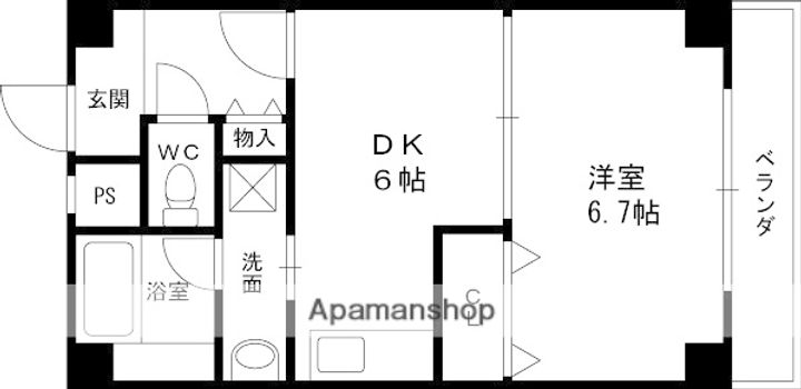セレナ東甲子園の間取り