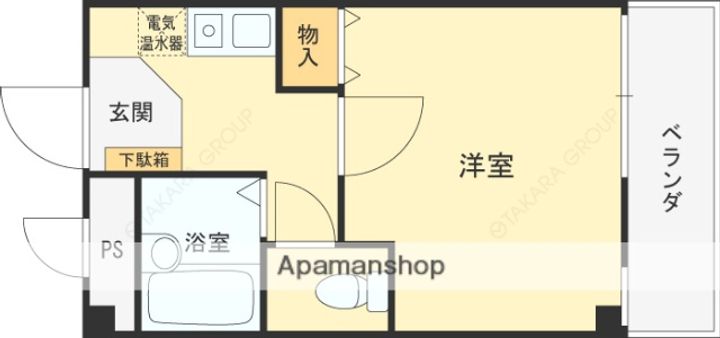 MOMO仁川302の間取り