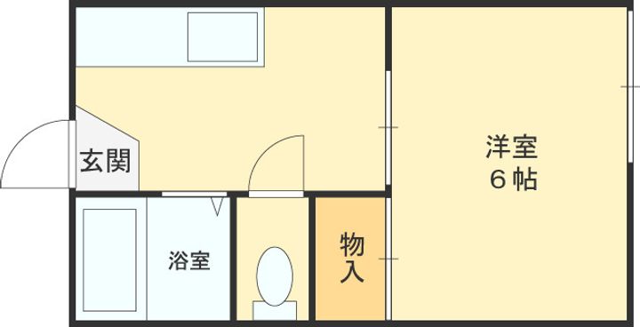 大阪府東大阪市森河内西2丁目の賃貸アパートの間取り