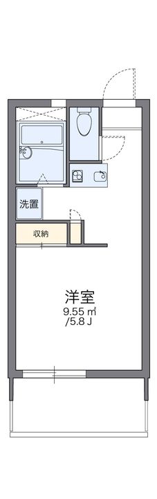 レオパレスTSUKIJIの間取り