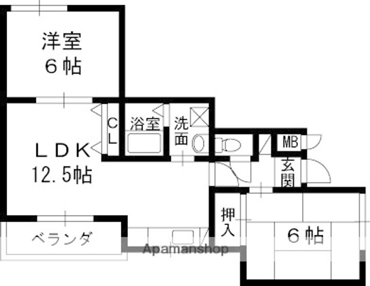 シャルマンコート西宮の間取り