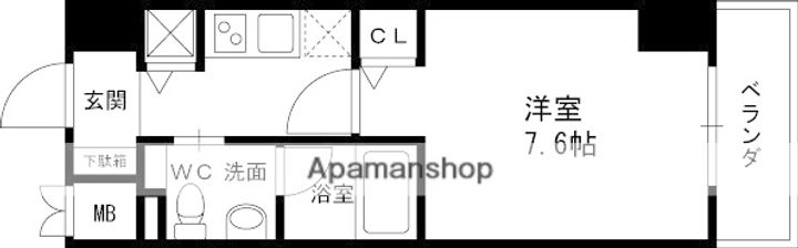 GROOVEMUKOGAWAの間取り