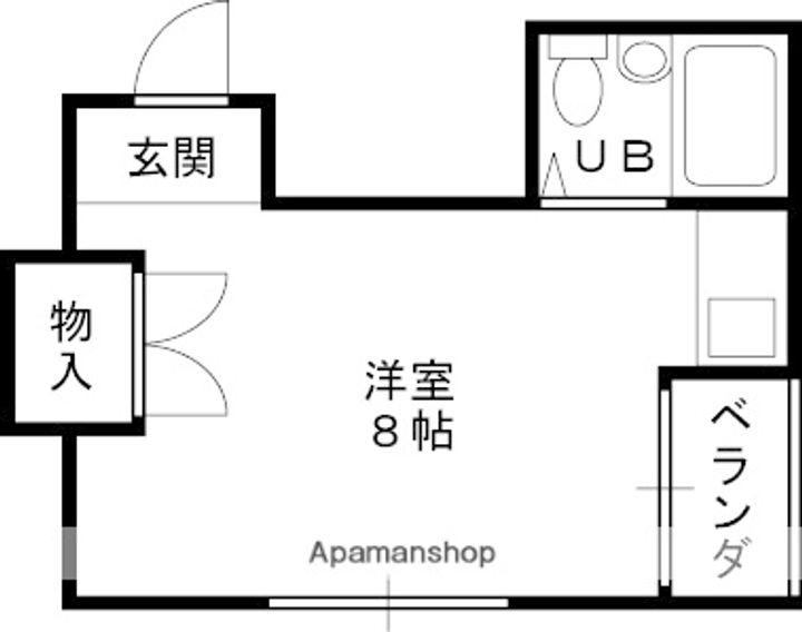 オプス塚口303の間取り