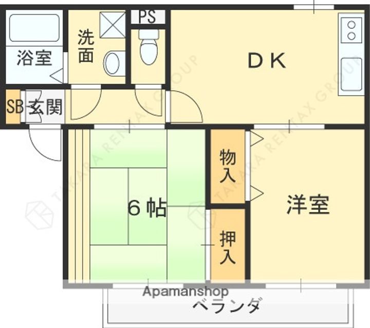 ハイカムール芦屋の間取り