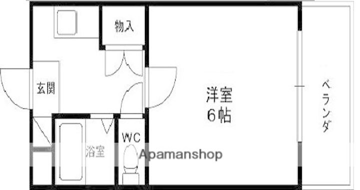 兵庫県西宮市樋之池町の賃貸マンションの間取り