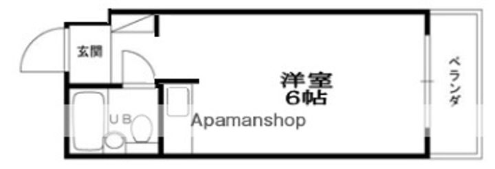 兵庫県西宮市北名次町の賃貸マンションの間取り