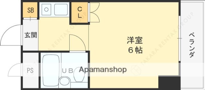 兵庫県西宮市高座町の賃貸マンションの間取り