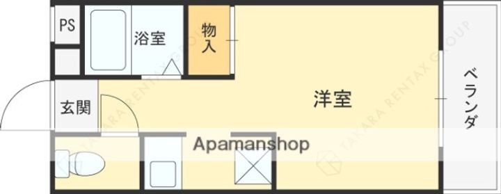 兵庫県西宮市平木町の賃貸マンションの間取り