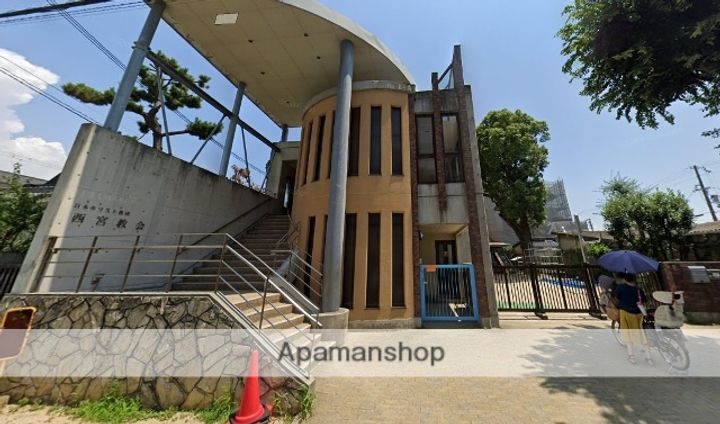 兵庫県西宮市今津山中町の賃貸アパートの周辺